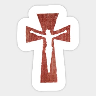 wooden cross Sticker